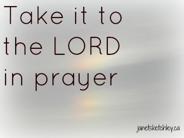 Prism rainbow with prayer quote