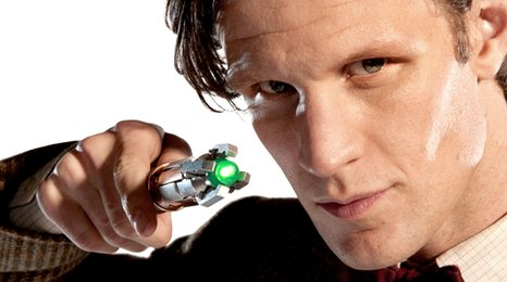 The 11th Doctor with sonic