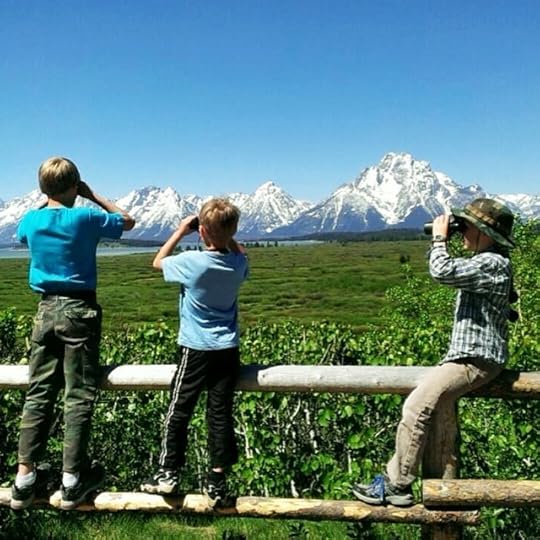 The boys at Yellowstone