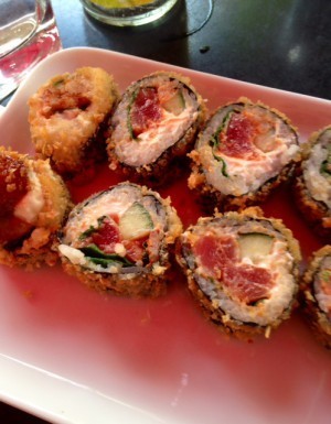 Friterad spicy tuna. GODE GUD SÅ GOTT.