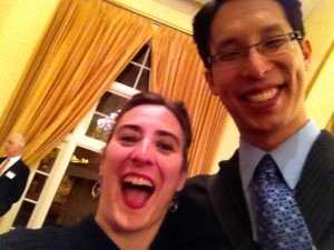 Cecil and me bein' fancy.