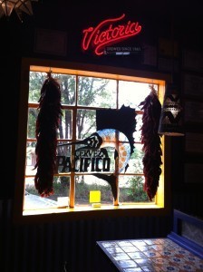 Hanging chilis, looking out the window at Orlando's
