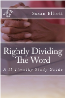 bible study, II Timothy, Susan Elliott books, church of christ, rightly dividing the word, study books, study guide, Paul's letters