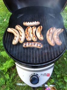 Brats on Grill
