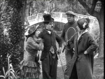 Mabel Normand, Chaplin, Mack Swain, and Eva Nelson in Mabel’s Married Life (1914) beside the Echo Park bridge.