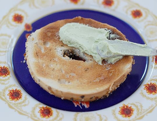 A vegan spread made with avocados and soaked cashews