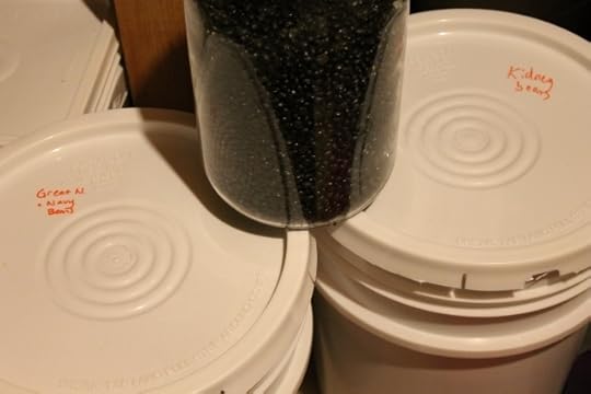 Plastic buckets for bulk food storage