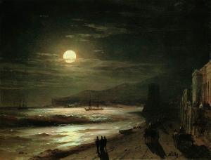 Moon-1885 by Ivan Aivazovsky