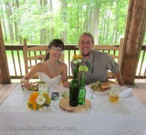 Luke and Steph at table - BLOG