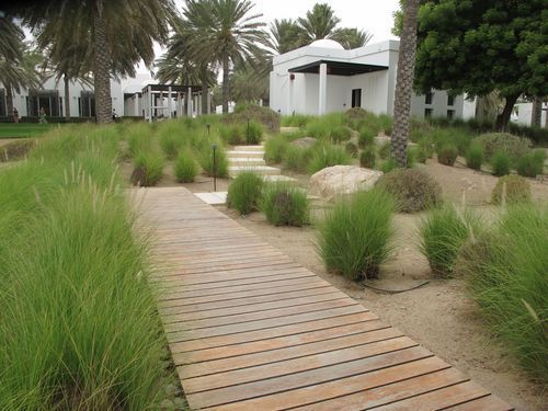 Walking to our room at The Chedi, Muscat