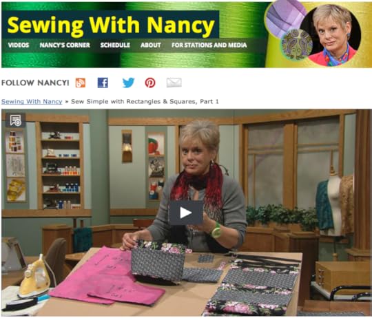 Sew Simple With Rectangles and Squares, a 3-part Sewing With Nancy series