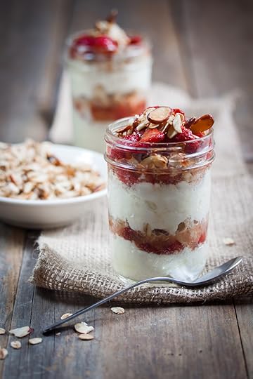 Roasted Strawberry & Vanilla Almond Parfaits | Allyson Kramer