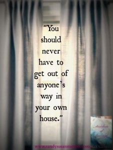 getting out of the way Maddy