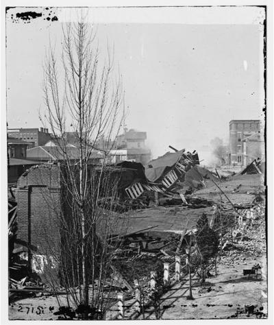 Ruins of RR depot in Atlanta blown up on Sherman’s departure
