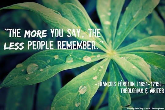 More say. Less remember. Fenelon. 2014