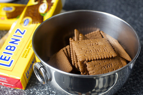 trying a new chocolate wafer