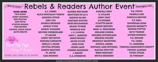 Rebels and Readers Author Line-up