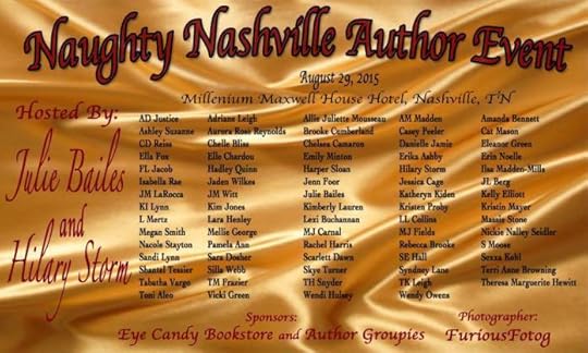 Naughty Nashville Author Line-up