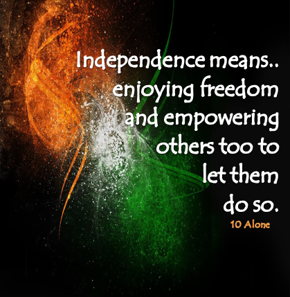 #68th #independence day of #india #HID quote 15 august 2014 wishes vikrmn 10 Alone ca vikram verma chartered accountant author 