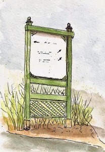 Moleskine watercolor book, Pilot Falcon, Platinum Carbon Black