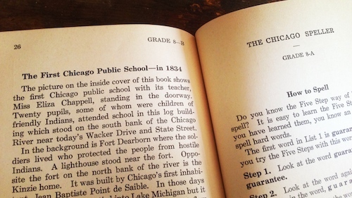 Chicago Speller, Grade Eight, July 1944 edition