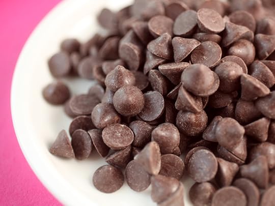 Dark chocolate cherry flavored morsels