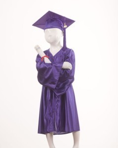 purple graduation gown