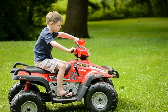 7-Year-Old Luke rode until the battery died -- Grandma and Grandpa's -- Rootstown, Ohio, USA -- Copyright 2014 Jeffrey Friedl, http://regex.info/blog/