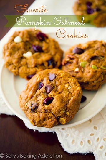 My Favorite Pumpkin Oatmeal Cookies. Chewy, moist, and soft without being cakey. sallysbakingaddiction.com