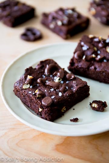 Triple Chocolate Pretzel Brownies. These easy brownies are salty, sweet, and ultra fudgy! sallysbakingaddiction.com