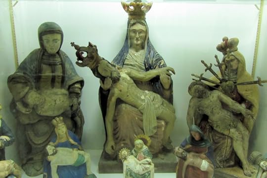 Pieta sculptures in the Museumsdorf Bayerischer Wald