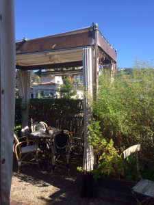 The roof garden at Petit Ermitage