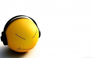 smiley_listen_music_wallpaper