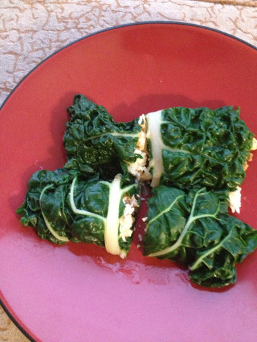 chard wrap tofu rice rolls