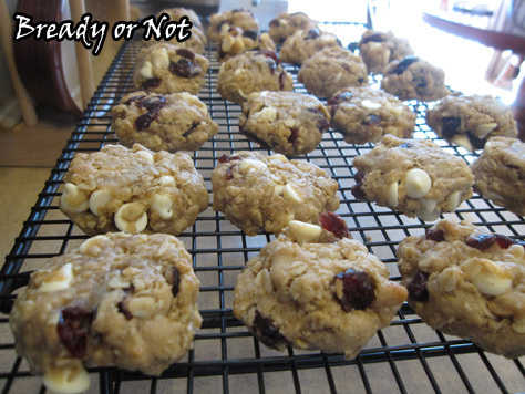 White Choc Cranberry Cookies