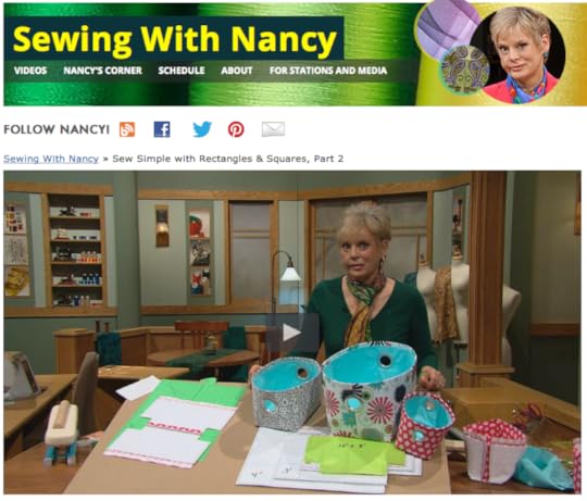 Sew Simple with Rectangles & Squares on Sewing With Nancy with host Nancy Ziema
