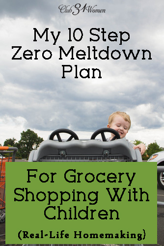 My 10 Step Zero Meltdown Plan for Grocery Shopping With Children