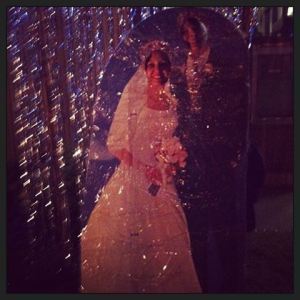 Me and the lovely Holly getting married during the Heartbreak Hotel Elvis Festival. 