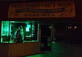 The local florist is just one of many businesses with Elvis themed storefronts this week. 