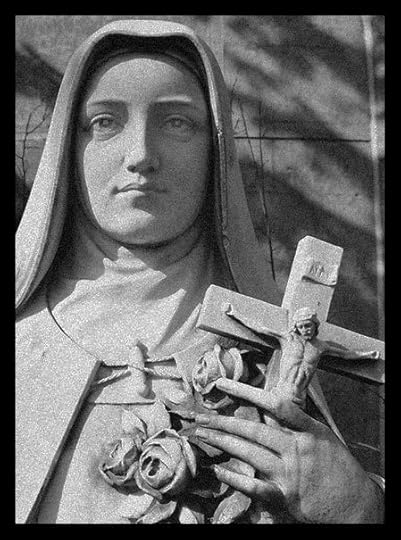 Statue of St. Therese at Holy Hill in Wisconsin (photo from Wikimedia Commons, altered by Connie Rossini).
