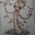 I AM BABY GROOT - Rough Color