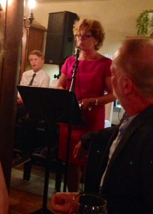 En av kvällens många fantastiska talare - Amelia Adamo.