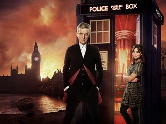 Picture shows: Peter Capaldi as The Doctor and Jenna Coleman as Clara