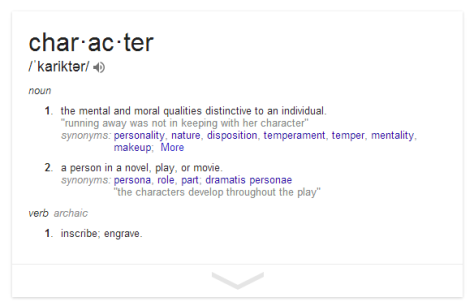 definition of character