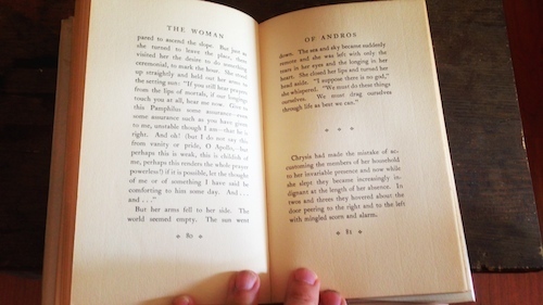The Woman of Andros by Thornton Wilder (1930), First Edition First Printing