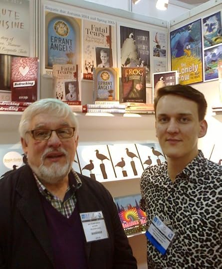 With Graham Robson on the Book Guild's stand at this year's London Book Fair.
