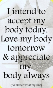 i intend to accept my body