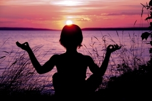 Little Boy Doing Yoga Poses At Sunset! 2