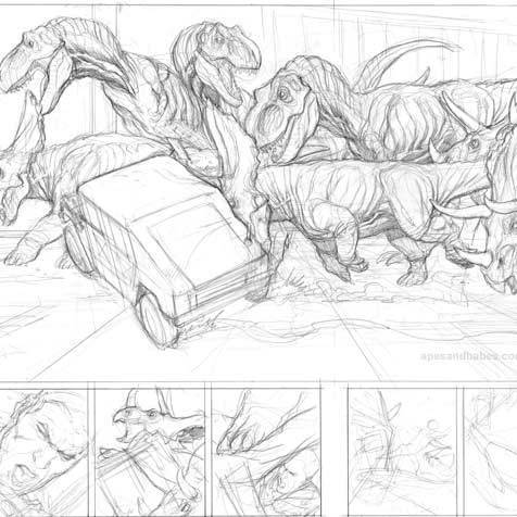 Frank Cho GUNS AND DINOS