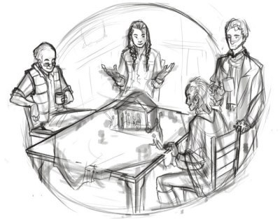 Angels in Harmony, early sketch